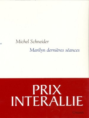 cover image of Marilyn, dernières séances